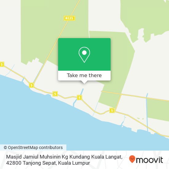 Peta Masjid Jamiul Muhsinin Kg Kundang Kuala Langat, 42800 Tanjong Sepat