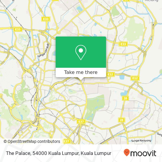 Peta The Palace, 54000 Kuala Lumpur