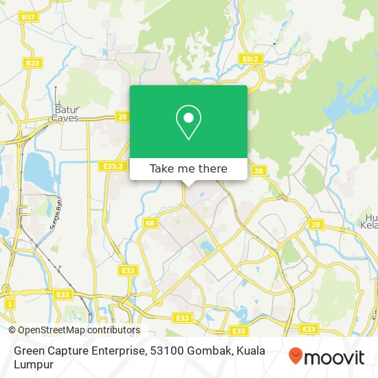 Green Capture Enterprise, 53100 Gombak map