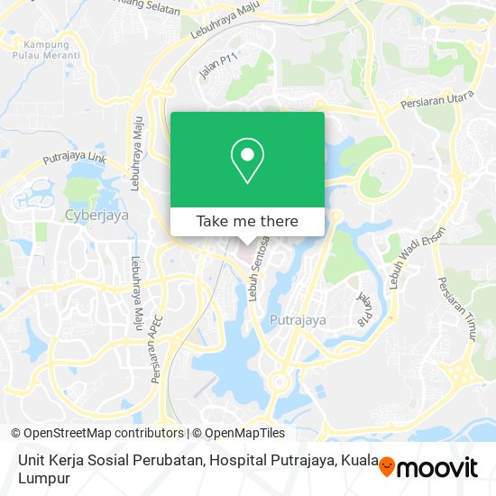 Unit Kerja Sosial Perubatan, Hospital Putrajaya map