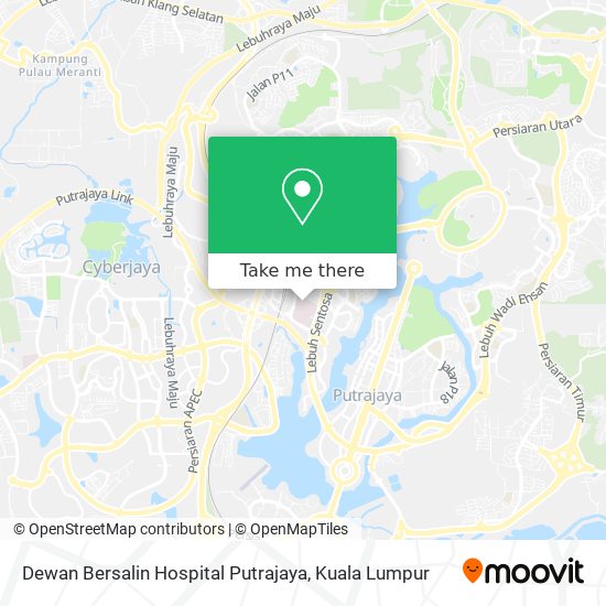 Peta Dewan Bersalin Hospital Putrajaya