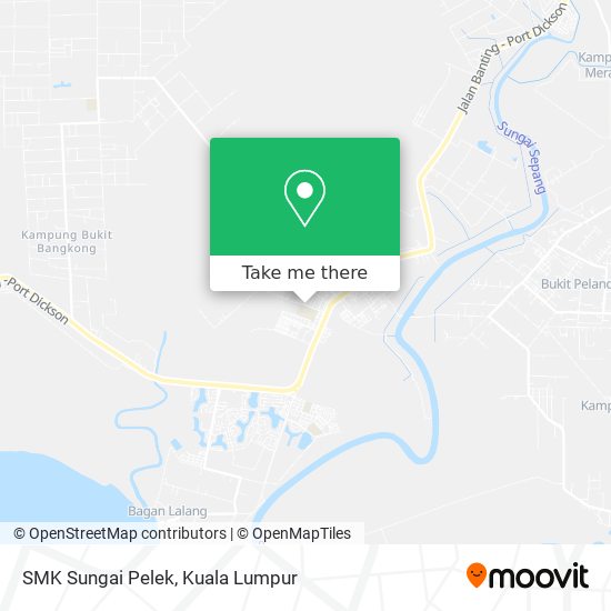 SMK Sungai Pelek map