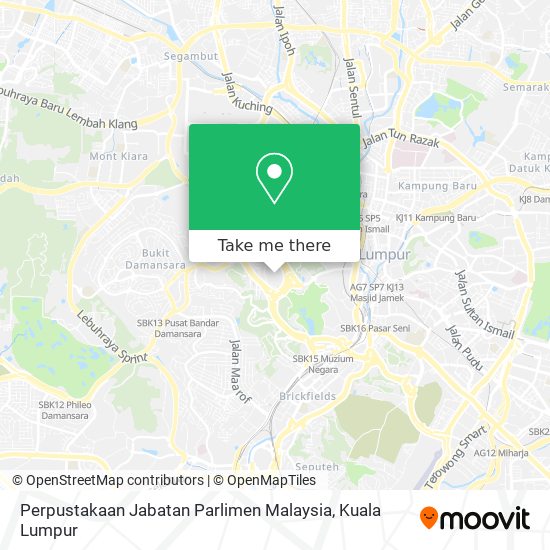 Peta Perpustakaan Jabatan Parlimen Malaysia