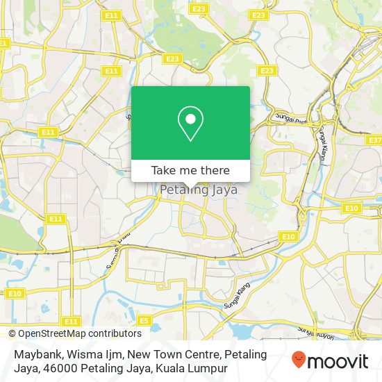 Maybank, Wisma Ijm, New Town Centre, Petaling Jaya, 46000 Petaling Jaya map