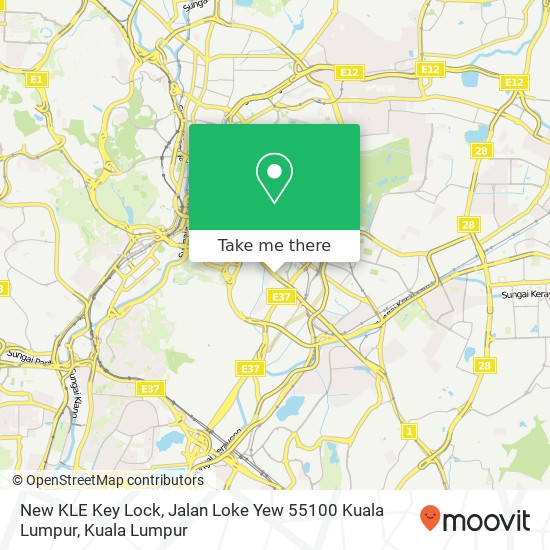 New KLE Key Lock, Jalan Loke Yew 55100 Kuala Lumpur map