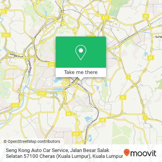 Seng Kong Auto Car Service, Jalan Besar Salak Selatan 57100 Cheras (Kuala Lumpur) map