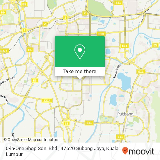 0-in-One Shop Sdn. Bhd., 47620 Subang Jaya map