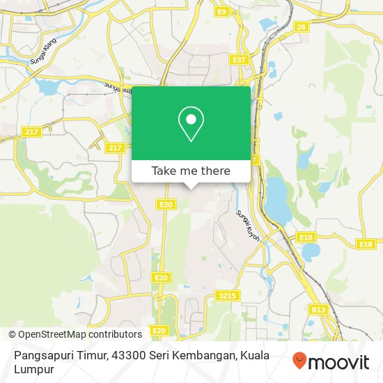 Pangsapuri Timur, 43300 Seri Kembangan map