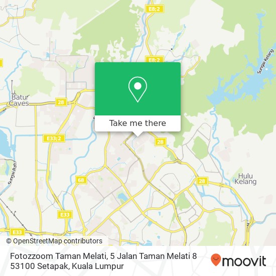 Fotozzoom Taman Melati, 5 Jalan Taman Melati 8 53100 Setapak map