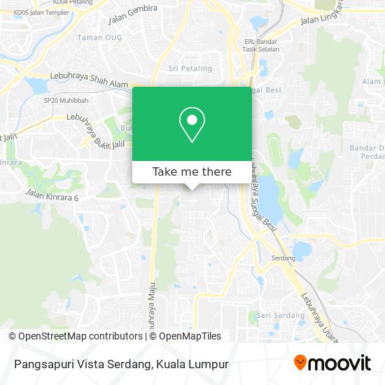 Peta Pangsapuri Vista Serdang