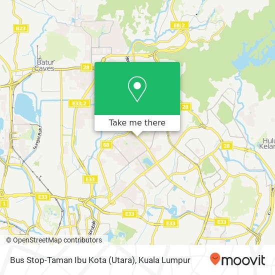 Bus Stop-Taman Ibu Kota (Utara) map