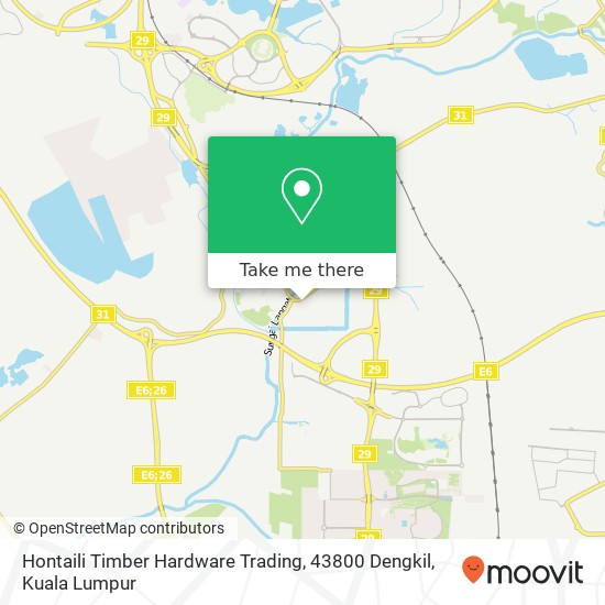Hontaili Timber Hardware Trading, 43800 Dengkil map