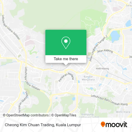 Cheong Kim Chuan Trading map