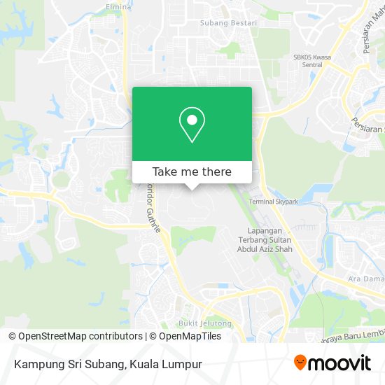 Kampung Sri Subang map