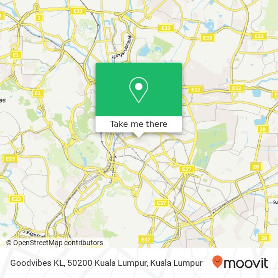 Peta Goodvibes KL, 50200 Kuala Lumpur