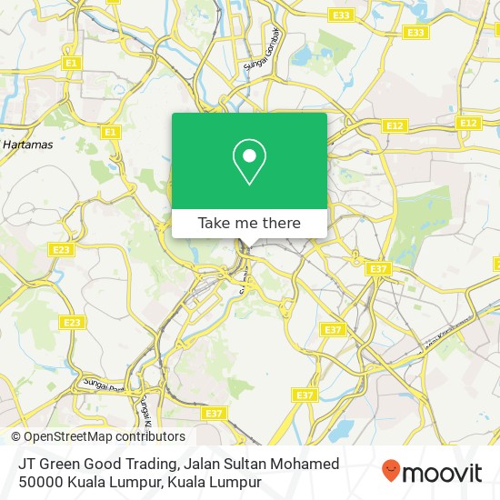 JT Green Good Trading, Jalan Sultan Mohamed 50000 Kuala Lumpur map