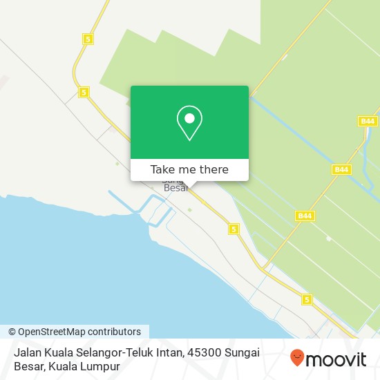 Peta Jalan Kuala Selangor-Teluk Intan, 45300 Sungai Besar