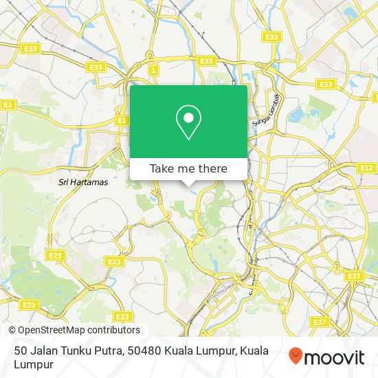 50 Jalan Tunku Putra, 50480 Kuala Lumpur map