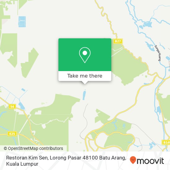 Restoran Kim Sen, Lorong Pasar 48100 Batu Arang map