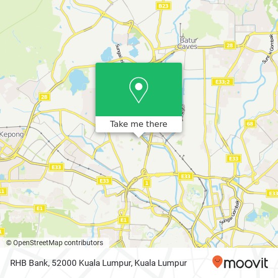 RHB Bank, 52000 Kuala Lumpur map