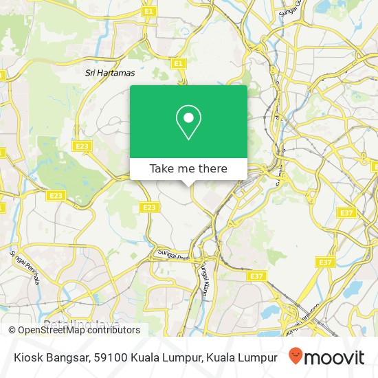 Peta Kiosk Bangsar, 59100 Kuala Lumpur