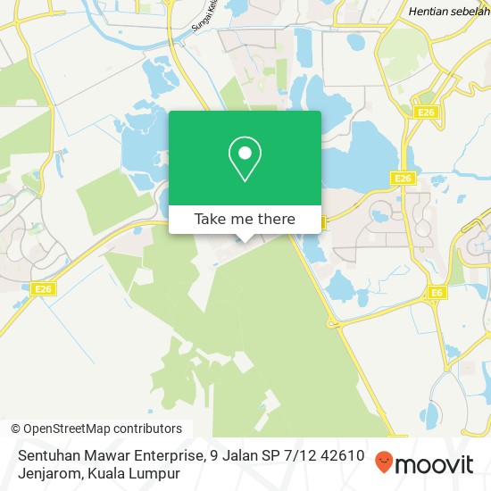 Sentuhan Mawar Enterprise, 9 Jalan SP 7 / 12 42610 Jenjarom map