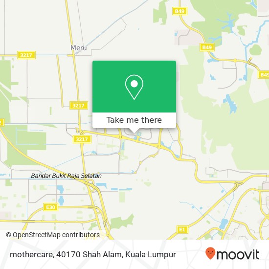 mothercare, 40170 Shah Alam map