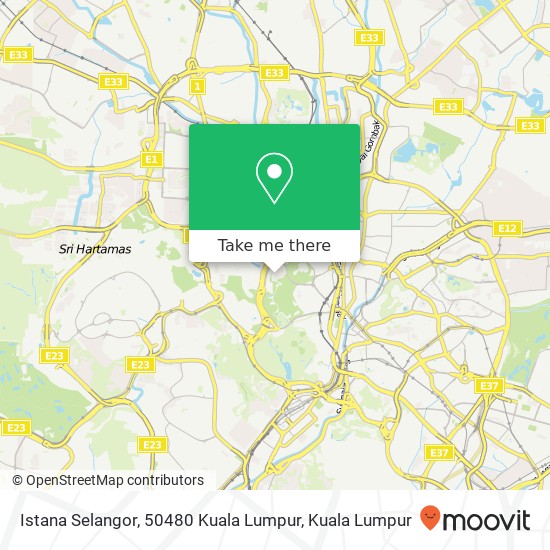 Peta Istana Selangor, 50480 Kuala Lumpur