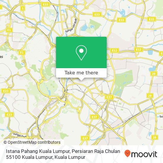 Istana Pahang Kuala Lumpur, Persiaran Raja Chulan 55100 Kuala Lumpur map