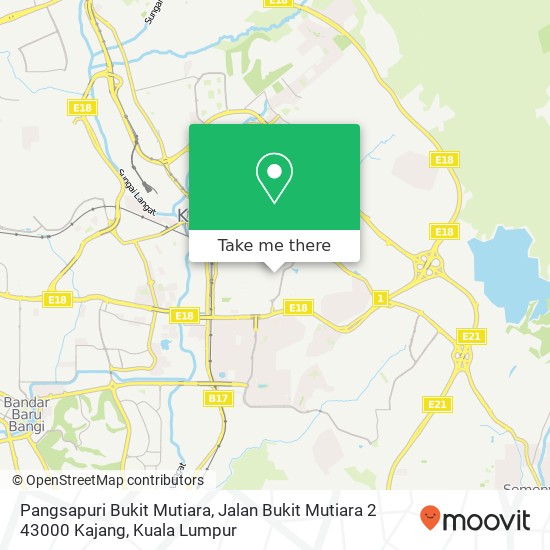 Pangsapuri Bukit Mutiara, Jalan Bukit Mutiara 2 43000 Kajang map
