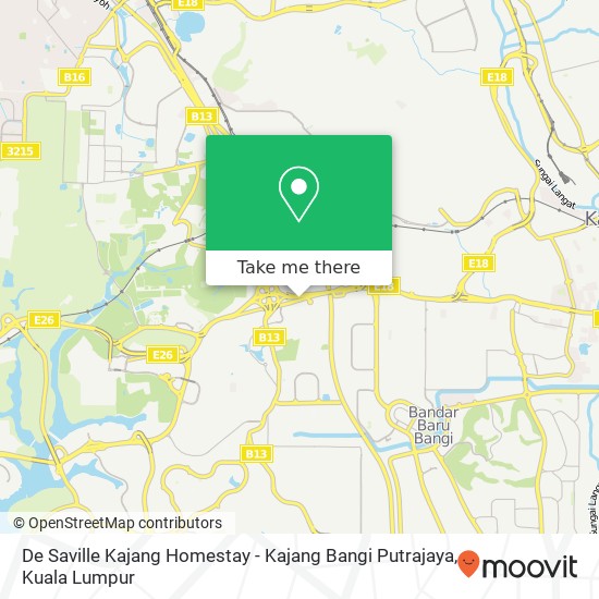 De Saville Kajang Homestay - Kajang Bangi Putrajaya map