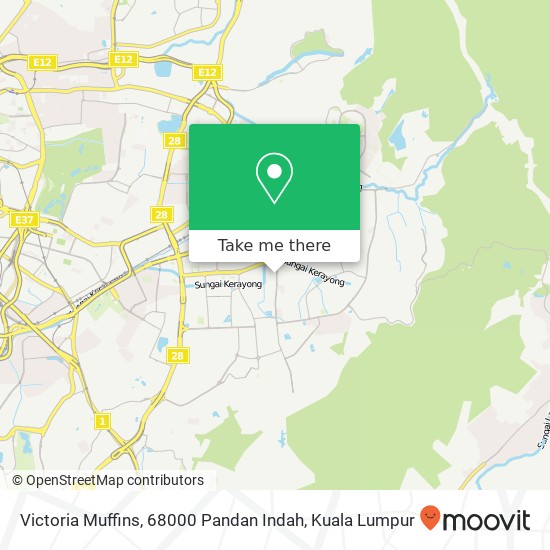 Victoria Muffins, 68000 Pandan Indah map