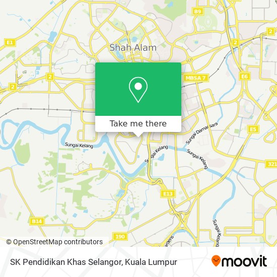 SK Pendidikan Khas Selangor map