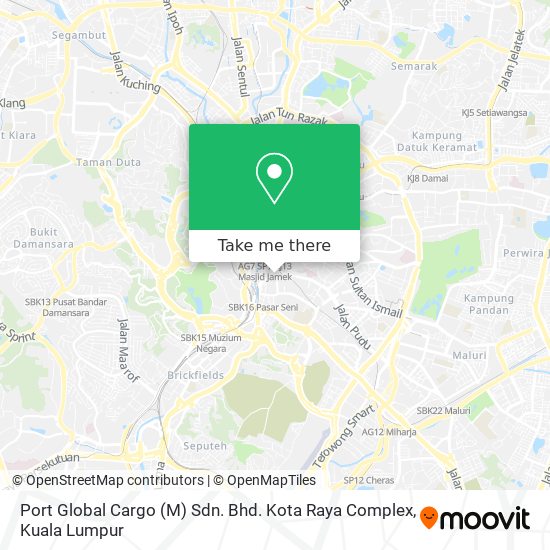 Port Global Cargo (M) Sdn. Bhd. Kota Raya Complex map