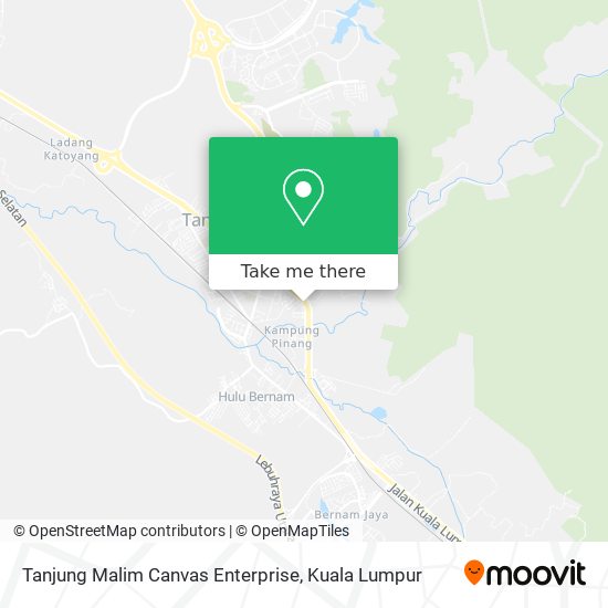 Peta Tanjung Malim Canvas Enterprise