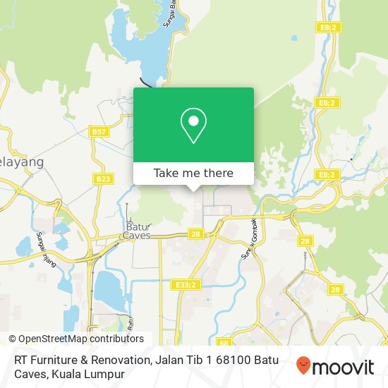 RT Furniture & Renovation, Jalan Tib 1 68100 Batu Caves map