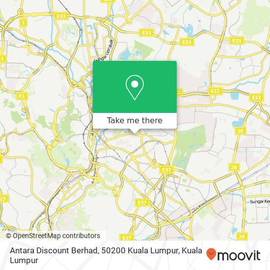 Antara Discount Berhad, 50200 Kuala Lumpur map