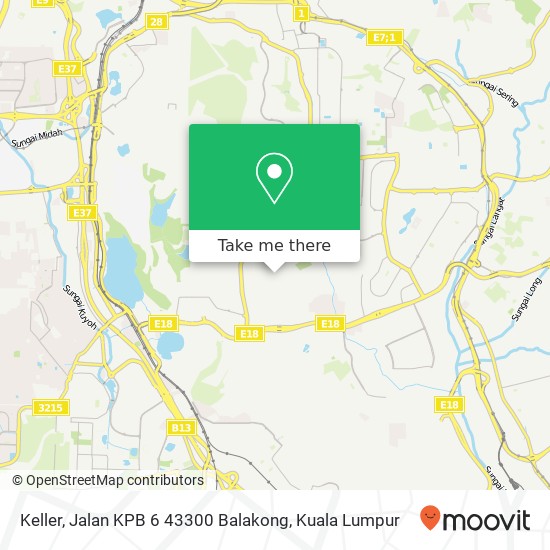 Keller, Jalan KPB 6 43300 Balakong map