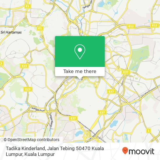 Tadika Kinderland, Jalan Tebing 50470 Kuala Lumpur map