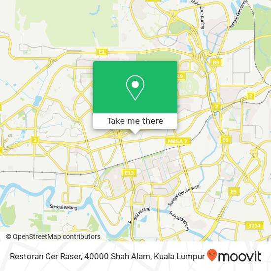 Restoran Cer Raser, 40000 Shah Alam map