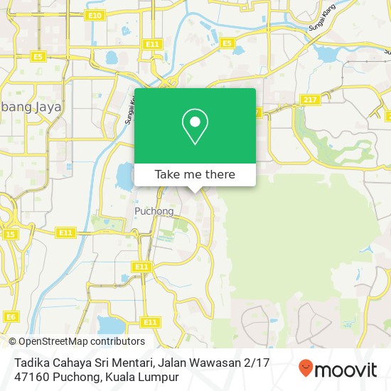 Tadika Cahaya Sri Mentari, Jalan Wawasan 2 / 17 47160 Puchong map