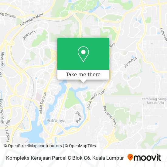 Kompleks Kerajaan Parcel C Blok C6 map