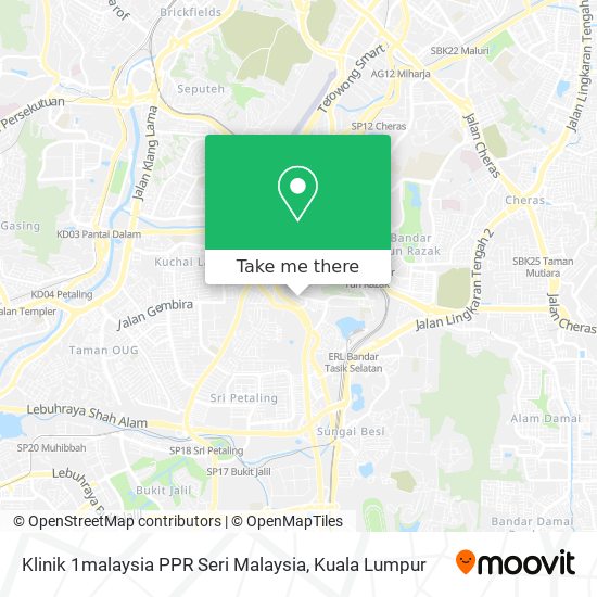 Peta Klinik 1malaysia PPR Seri Malaysia
