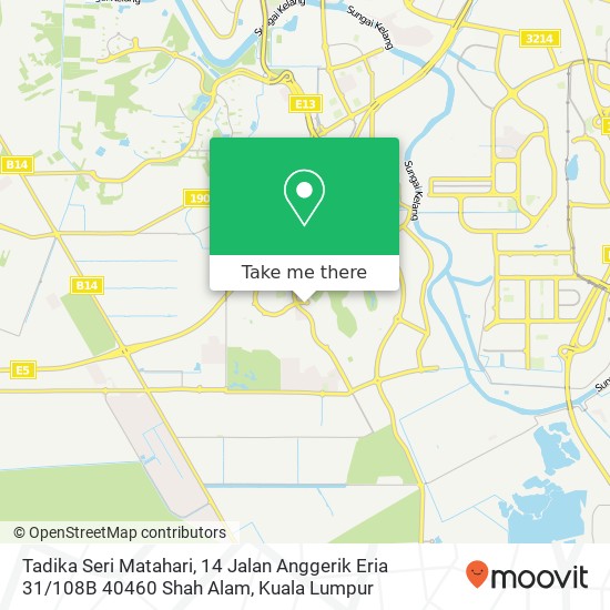 Tadika Seri Matahari, 14 Jalan Anggerik Eria 31 / 108B 40460 Shah Alam map