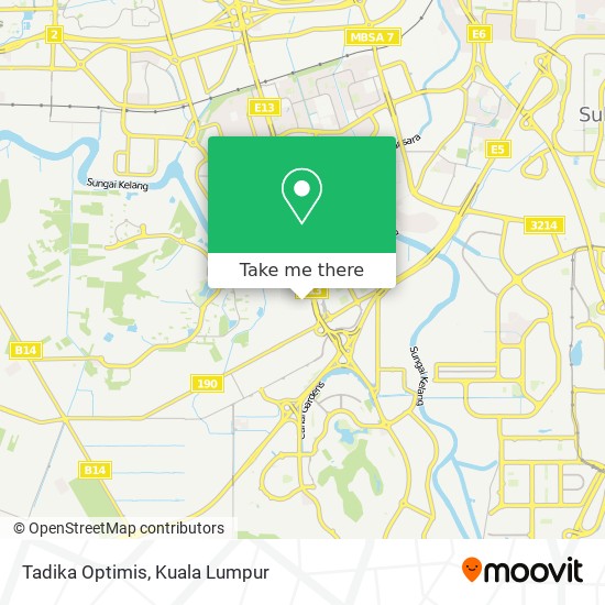 Tadika Optimis map