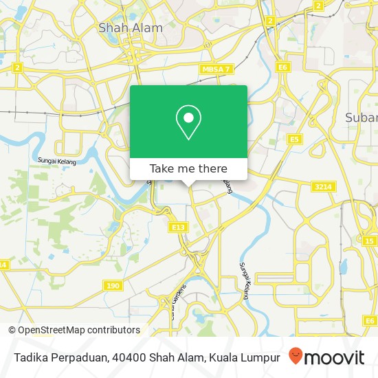 Tadika Perpaduan, 40400 Shah Alam map