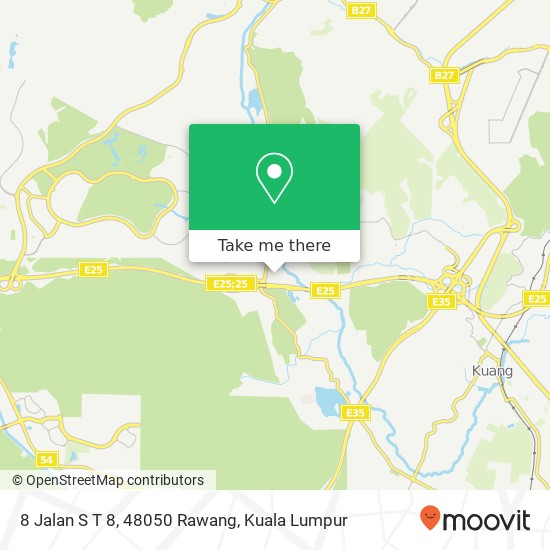 Peta 8 Jalan S T 8, 48050 Rawang