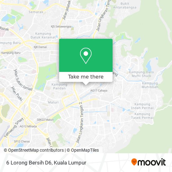 6 Lorong Bersih D6 map