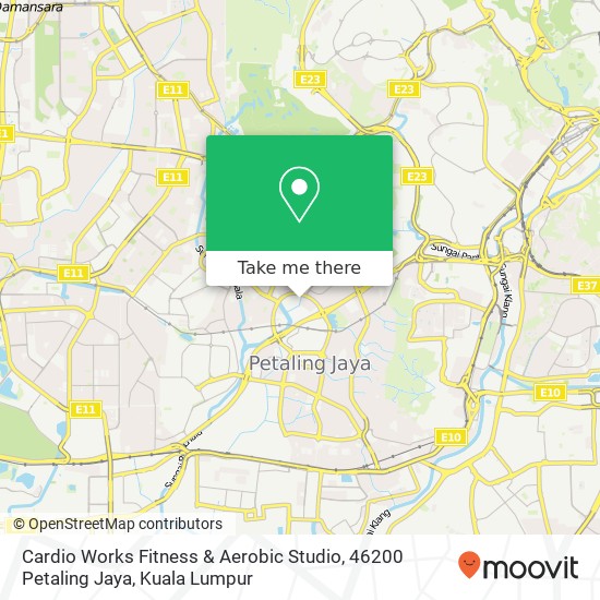 Cardio Works Fitness & Aerobic Studio, 46200 Petaling Jaya map