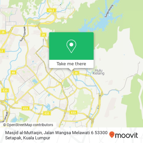 Masjid al-Muttaqin, Jalan Wangsa Melawati 6 53300 Setapak map